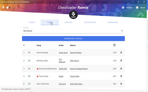 Deezloader Remix功能特点