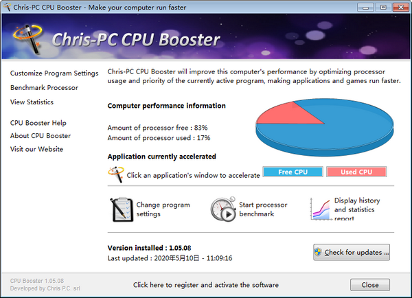Chris-PC CPU Booster破解版截图1