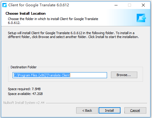 Google Translate翻译器下载安装破解方法截图2