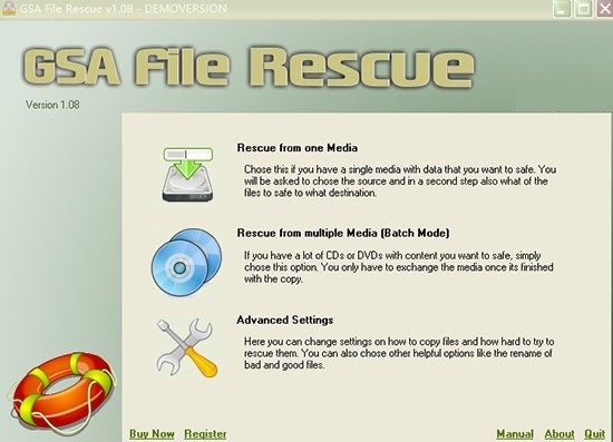 GSA File Rescue(光盘数据恢复软件)